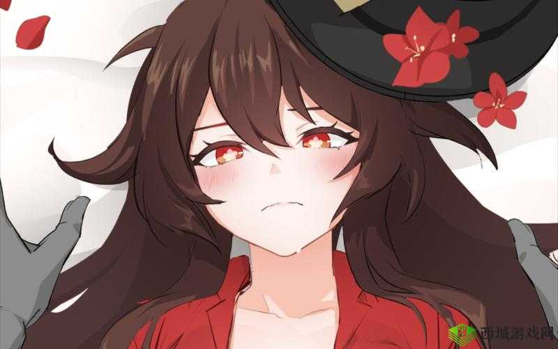 胡桃脸红享受流眼泪的可爱模样